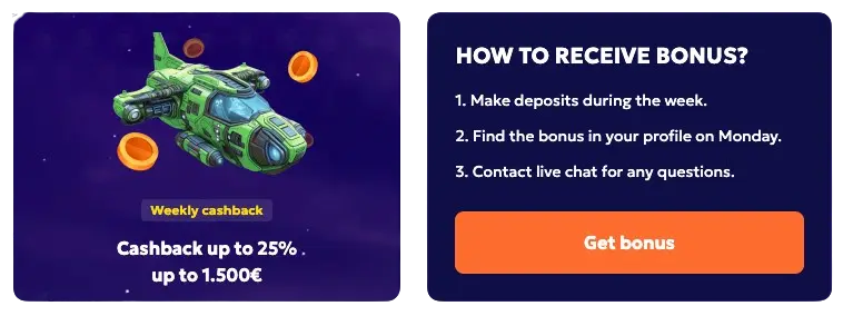 Cashback Casino Bonus